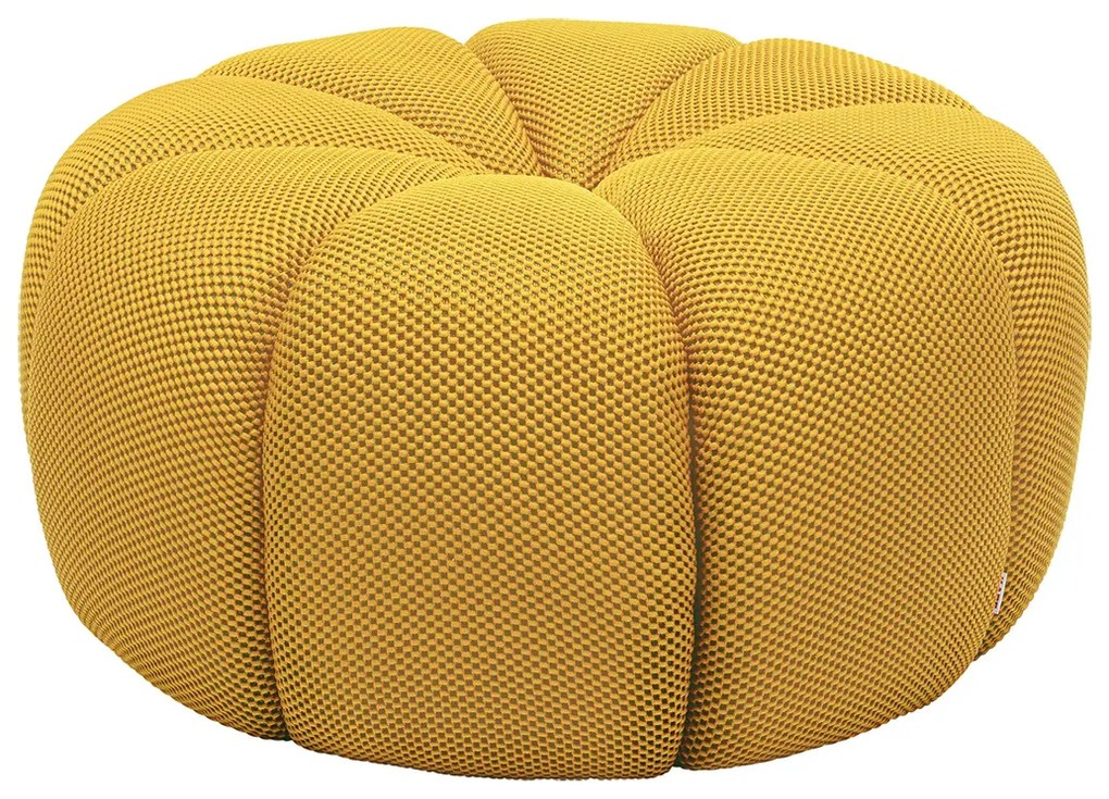 Kare Design Peppo Ronde Poef Geel