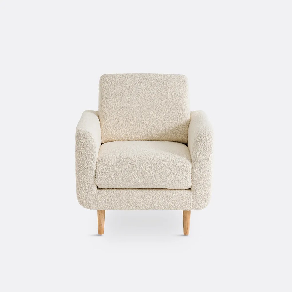 Fauteuil in bouclé stof, Jimi