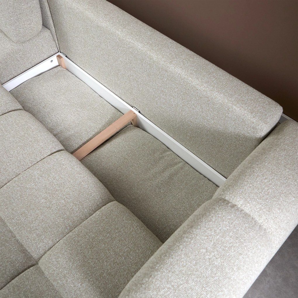 Slaapbank Met Hoek Beige Links