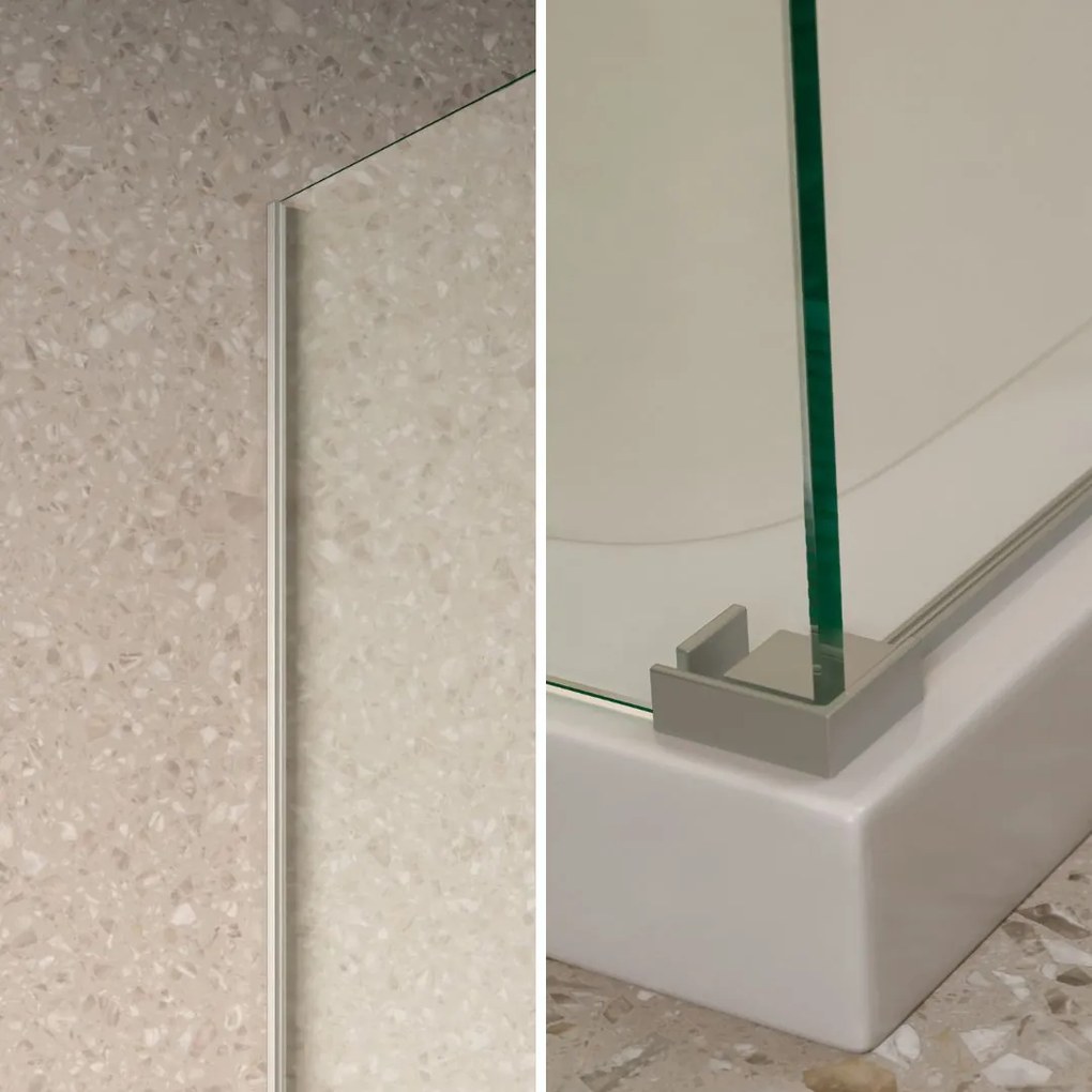 Saniclear Supreme profielset voor zijwand RVS