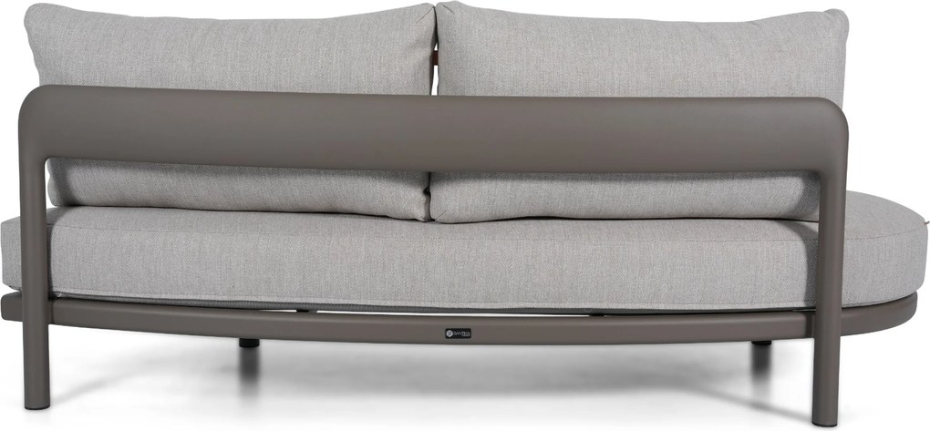 Hoek loungeset 4 personen Aluminium Taupe  Santika Furniture Santika