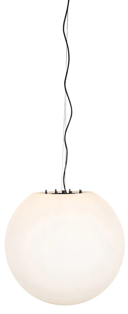 Moderne buiten hanglamp wit 56 cm IP65 - Nura Modern E27 IP65 Buitenverlichting bol / globe / rond