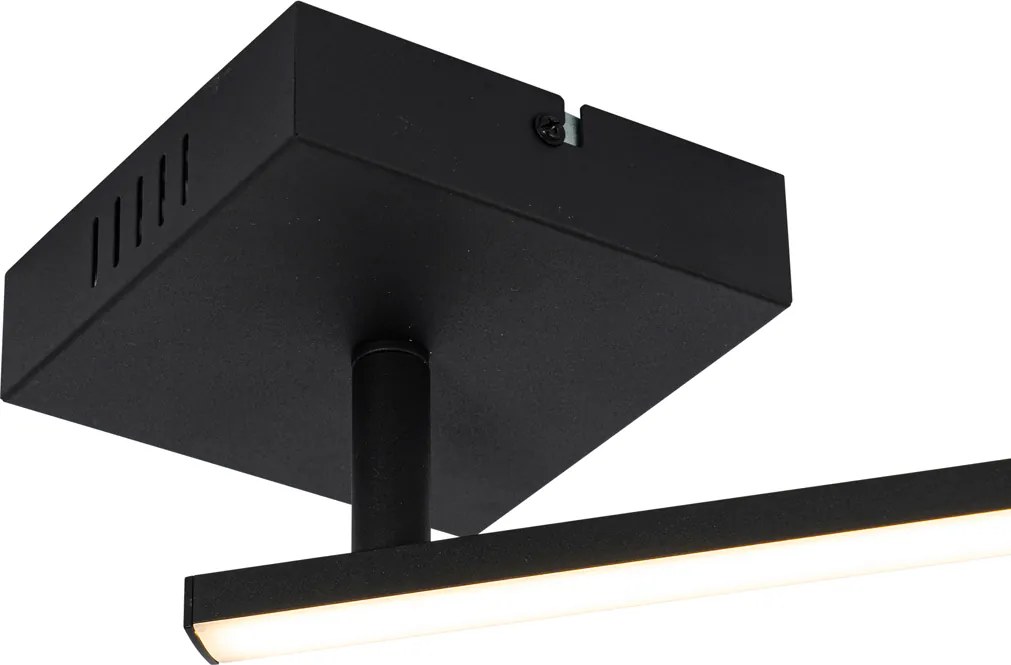 Plafondlamp zwart 150,8 cm incl. LED 3-staps dimbaar verstelbaar - Annuschka