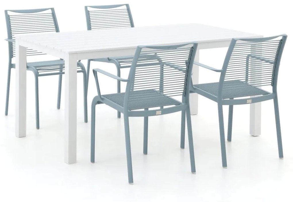 Apple Bee Hawaii/Menzano 160cm dining tuinset 5-delig stapelbaar