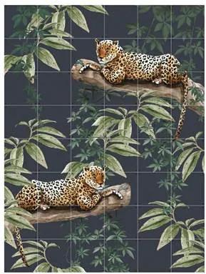 Chilling In The Jungle & Into The Wild Wandsysteem 160 x 120 cm