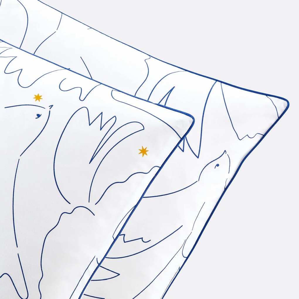 Kussensloop in perkalkatoen, Pomaline