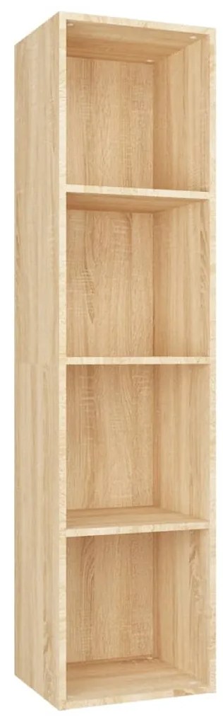 vidaXL Boekenkast/tv-meubel 36x30x143cm bewerkt hout sonoma eikenkleur