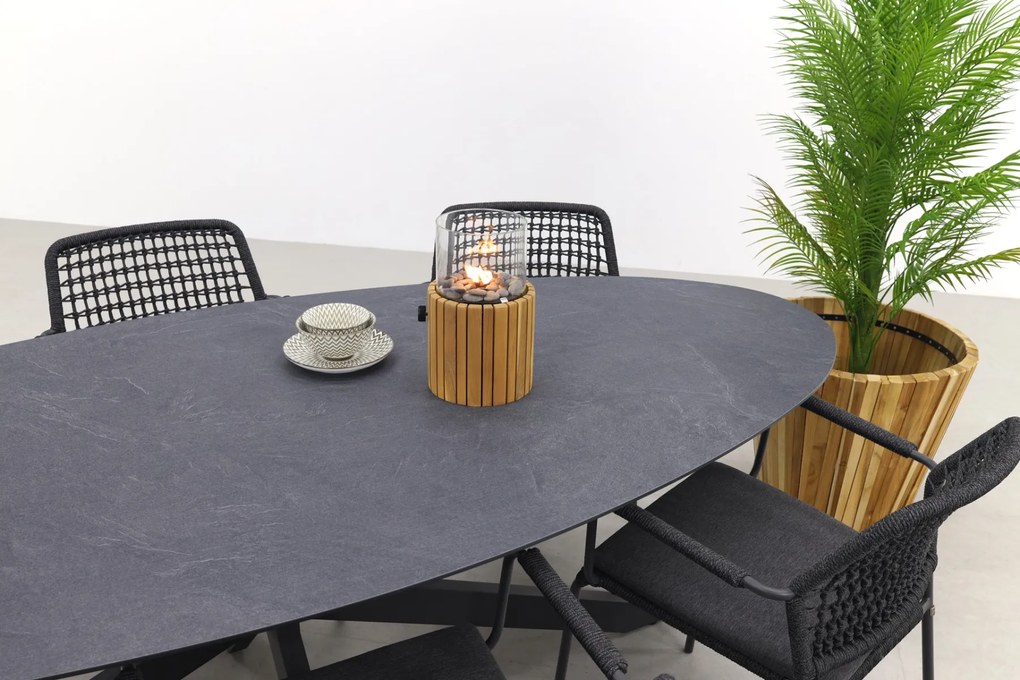 Barista/Privada 240x107 - Ovale tuinset - 7-delig - stapelbaar OP=OP