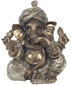 Beeldjes Goud Signes Grimalt  Gouden Zittende Ganesha