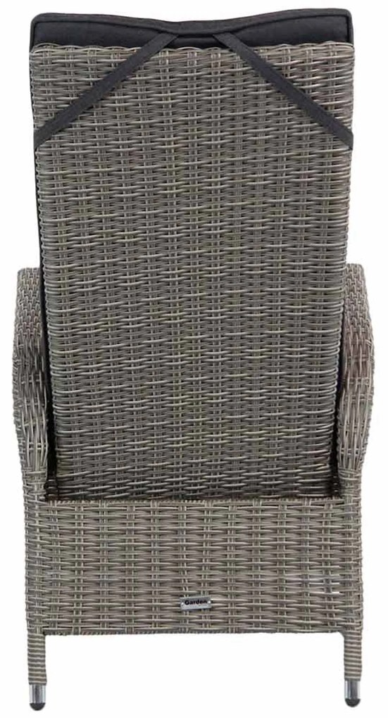 Tuinset 6 personen 260 cm Wicker Grijs Garden Collections Lincoln/Fourmile