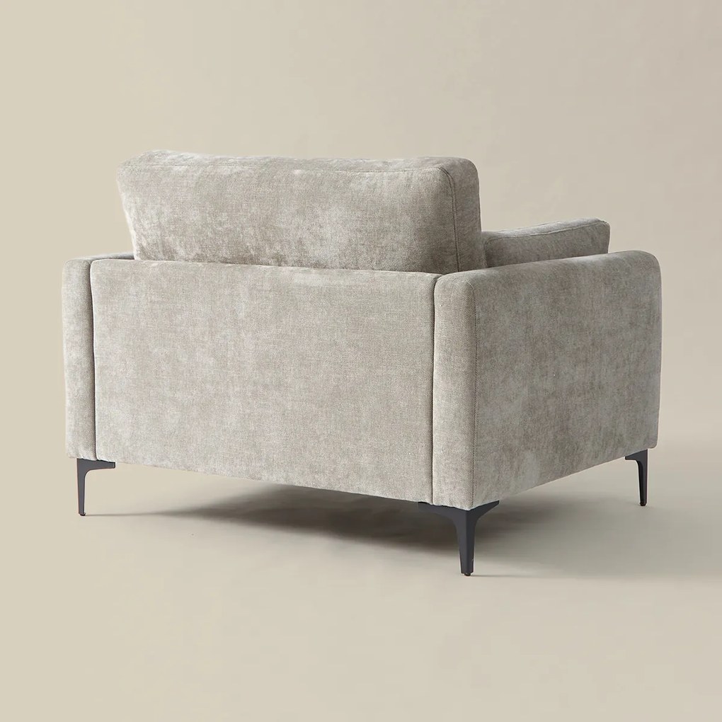 Fauteuil Grijsbeige Stof