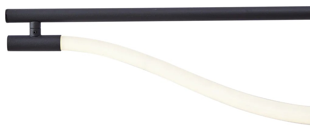 Moderne hanglamp zwart incl. LED 3-staps dimbaar - Twirl