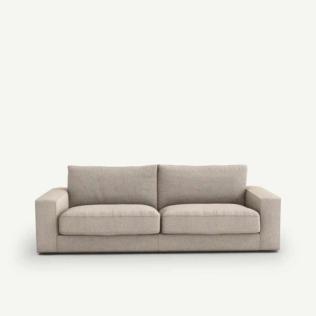 3-zits bank, omvormbaar, in structuurviscose en linnen, SKANDER
