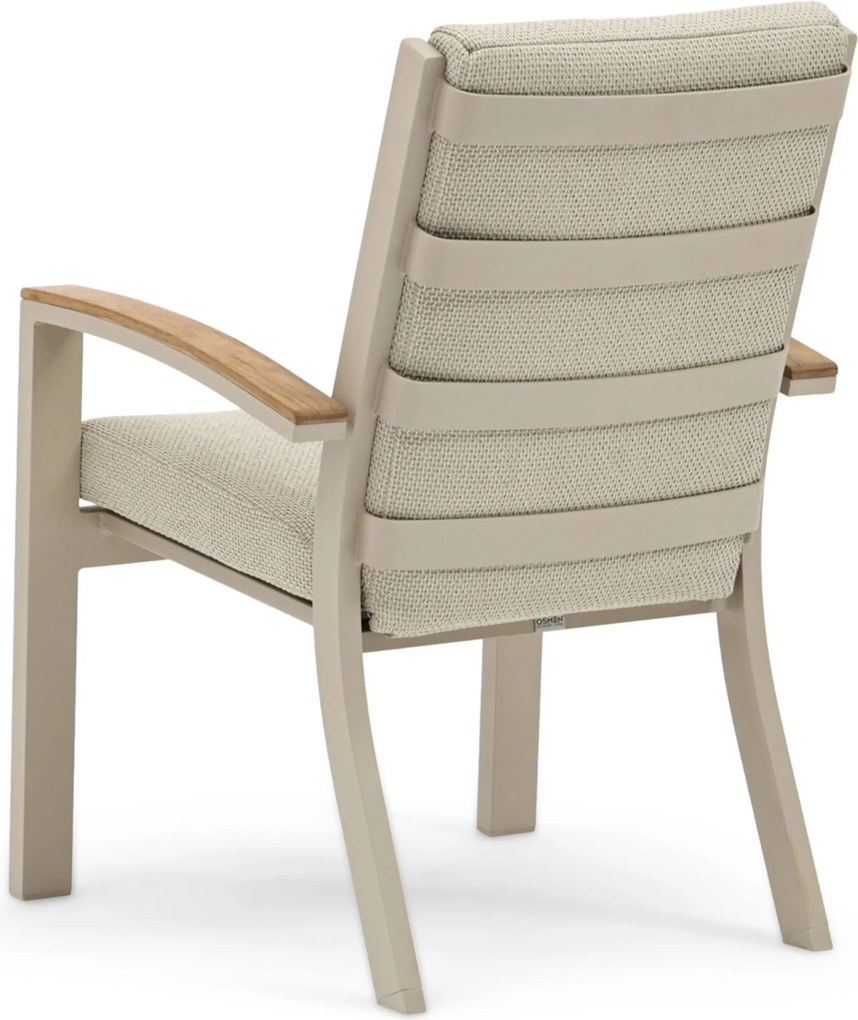 Tuinset 8 personen 280 cm Aluminium Zand/Beige Osmen Midura/Diogo