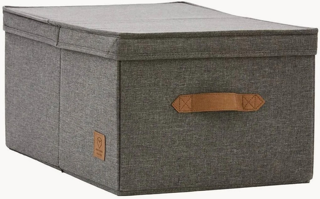 Opbergdoos Madelyn van linnen met deksel