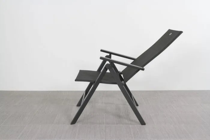 Hartman Napoli/Kings verstelbare tuinset antraciet - 220x100 cm. - Keramiek tafelblad