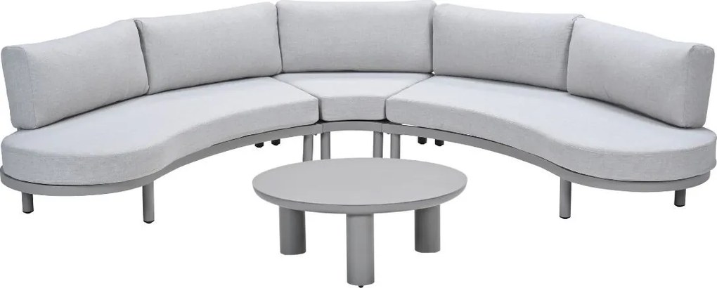 Garden Impressions Mallorca loungeset 4-delig - taupe