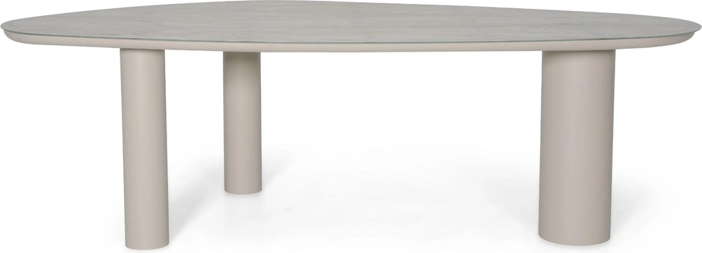 Tuinset 6 personen 240 cm Kunststof Taupe Domani Furniture Toscano/Guave