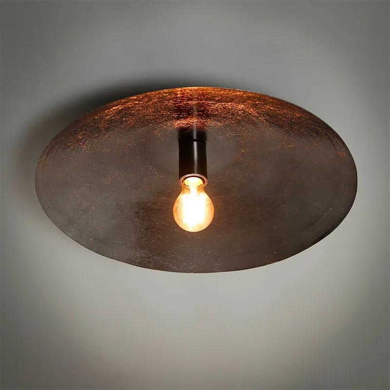 Capi Plafondlamp 1-lichts Zwart Nikkel | Kalfort | Metaal | Zwart   | Cavetown