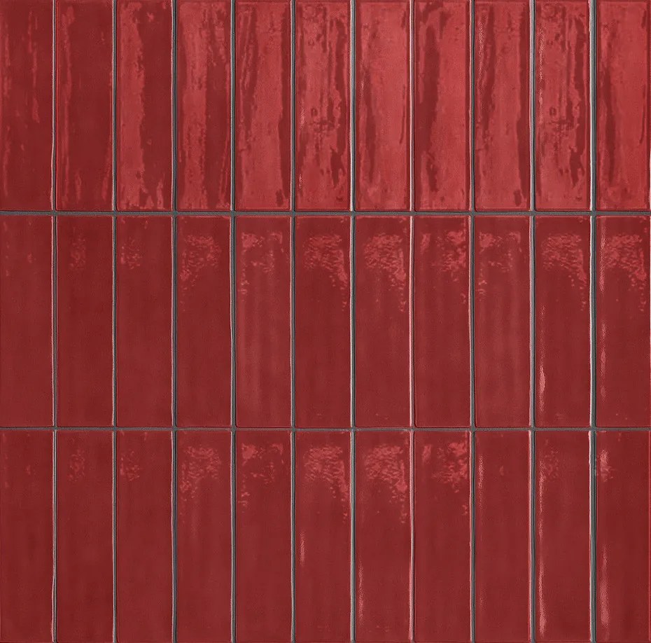 Navale Kolore wandtegel 7.5x30cm rood