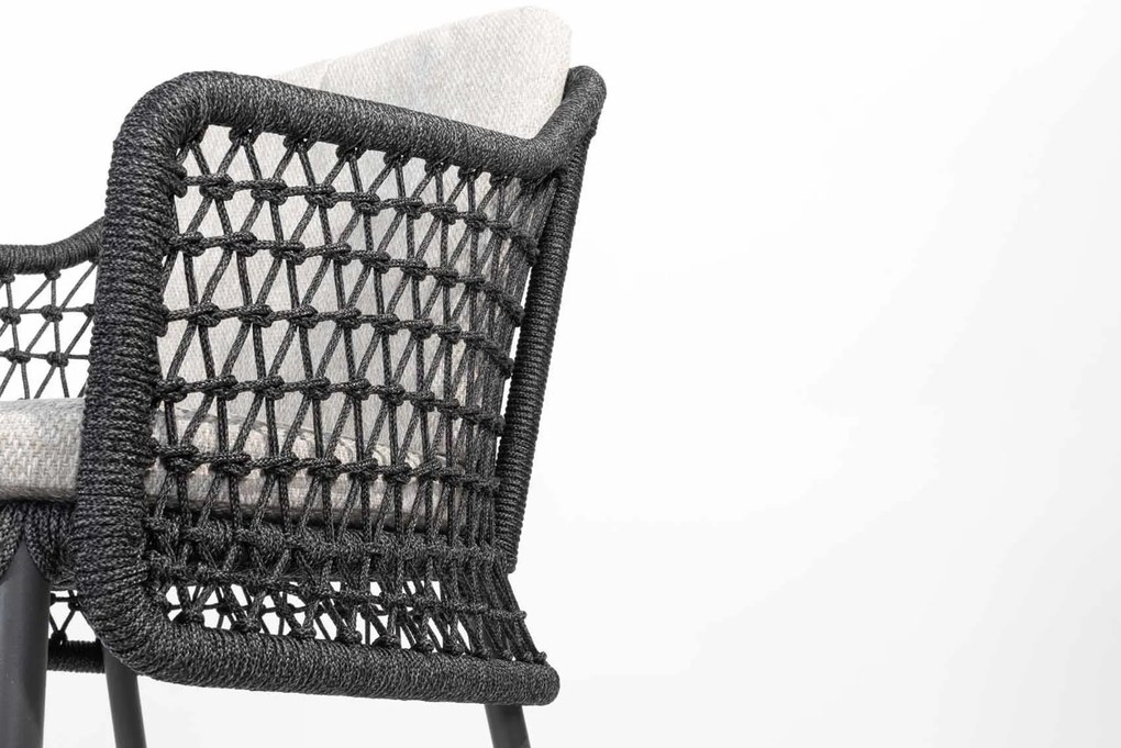 4 Seasons Outdoor Tramonti barstoel antraciet SALE  Tuinstoel    antraciet weerbestendig
