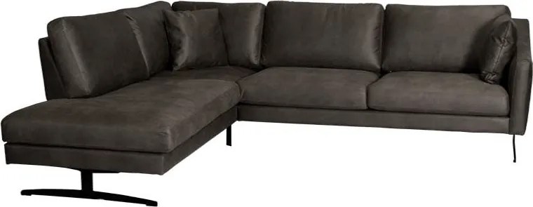 Hoekbank - Faro - links - stof Kentucky antraciet 01