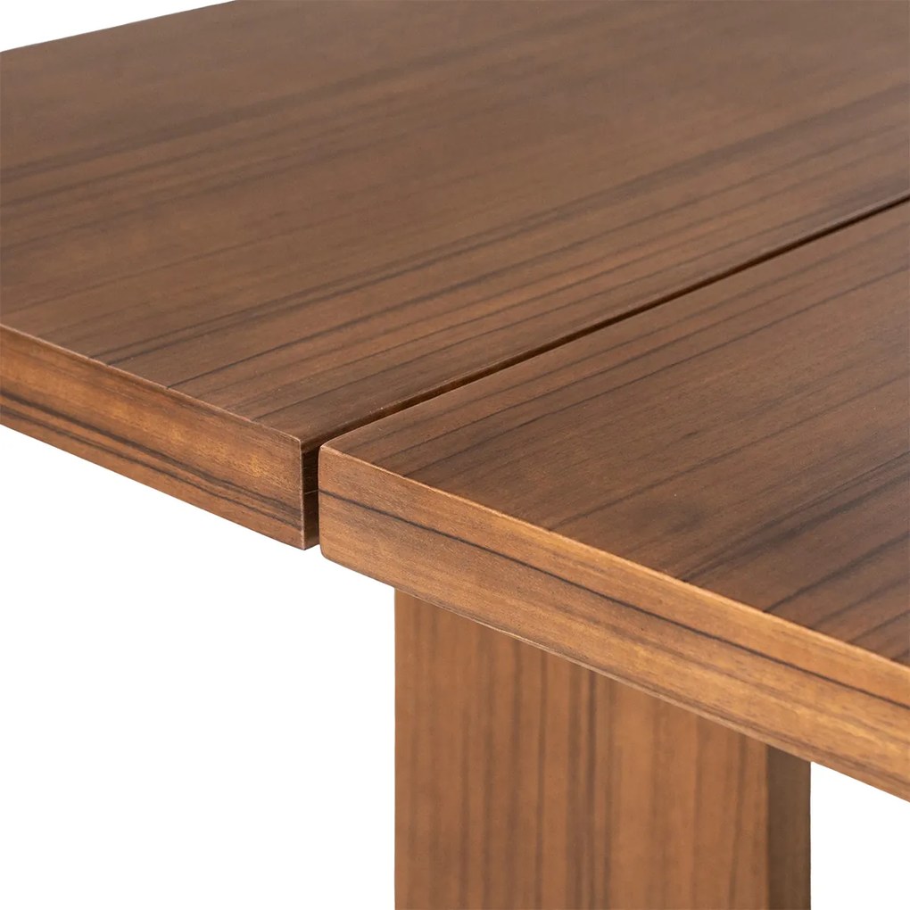 Stijlvolle Walnoot Eettafel 240 - 240 X 110cm.