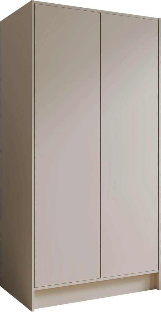 Kledingkast Arecibo 100, Kasjmier, 200x102x51cm, 100 kg, Kledingkast deuren: Met scharnieren, Aantal planken: 4, Aantal planken: 4