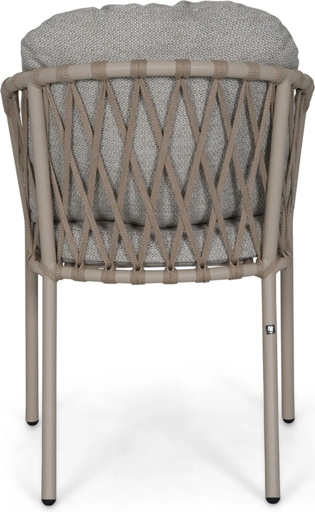 Tuinset Ronde Tuintafel 6 personen 150 cm Rope Zand/Beige Lifestyle Garden Furniture Morano/Arancia