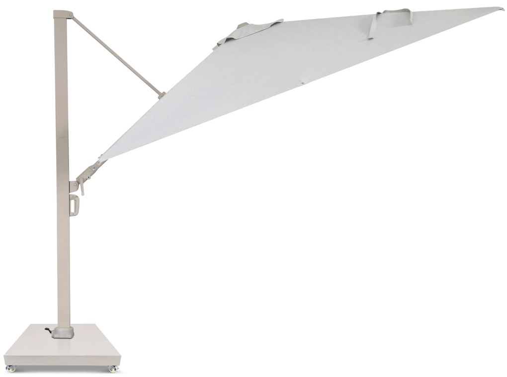 Zweefparasol 3x3m S2 Excellent (excl. voet) Taupe-naturel-bruin Camello Luna