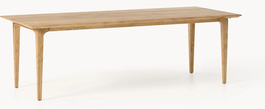 Eettafel Archie van eikenhout, in verschillende formaten