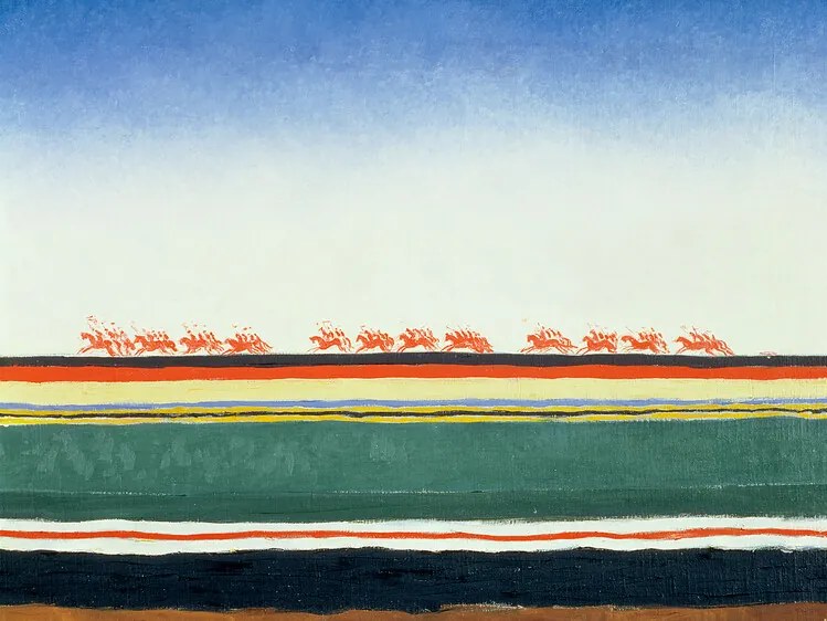 Kunstreproductie Red Cavalry, Kazimir Malevich