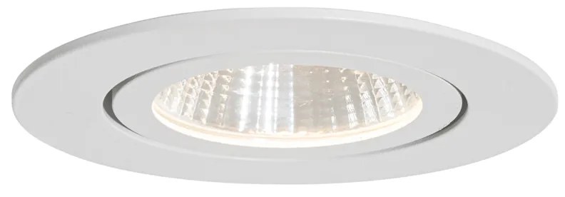 Set van 6 inbouwspots wit 6,8cm incl. LED 545 lm dimbaar IP65 - Gaius
