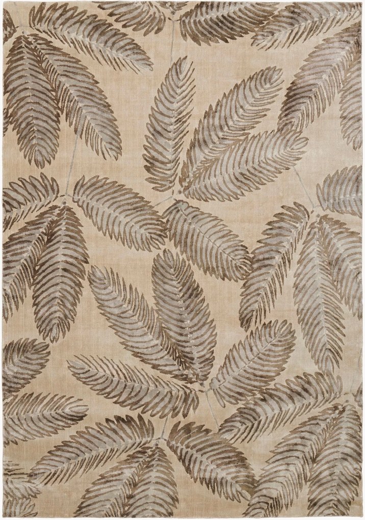 Handgeknoopt laagpolig viscose vloerkleed Ambrosia