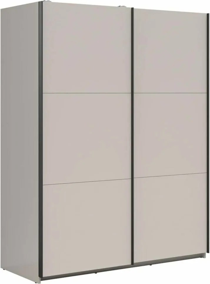 Kledingkast Livevaro 117, Kasjmier, 196x154x60cm, 126.4 kg, Kledingkast deuren: Schuivend, Aantal planken: 5, Aantal planken: 5