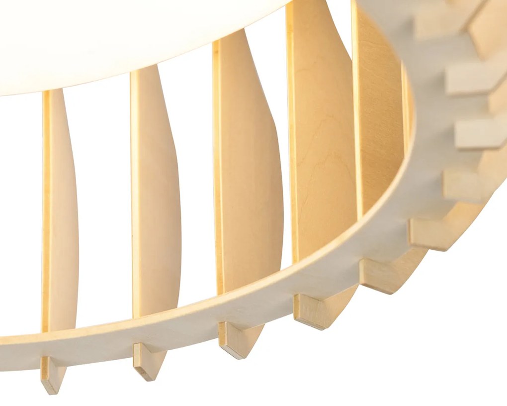 Scandinavische plafondlamp beige 40cm incl. LED - MonteScandinavisch Scandinavisch rond Binnenverlichting Lamp