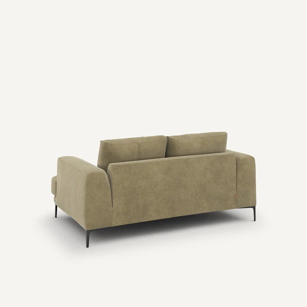 2-zits bank in linnen fluweel, Marsile