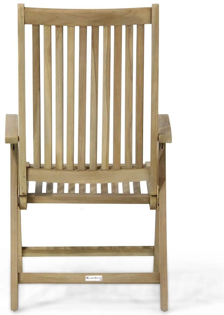 Tuinstoel Teak Old teak greywash Garden Collections Canterbury verstelbare tuinstoel