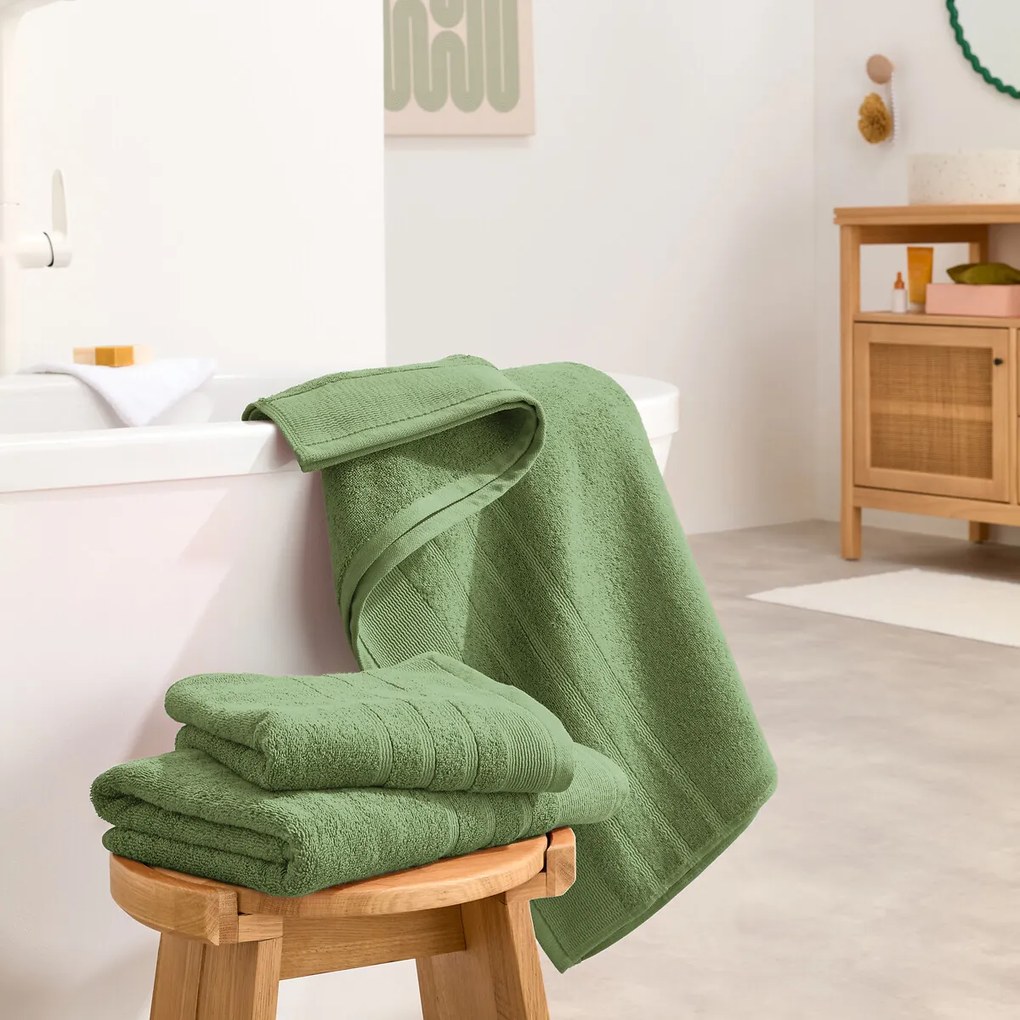 Set van 2 handdoeken in badstof 600 g/m2, Zavara