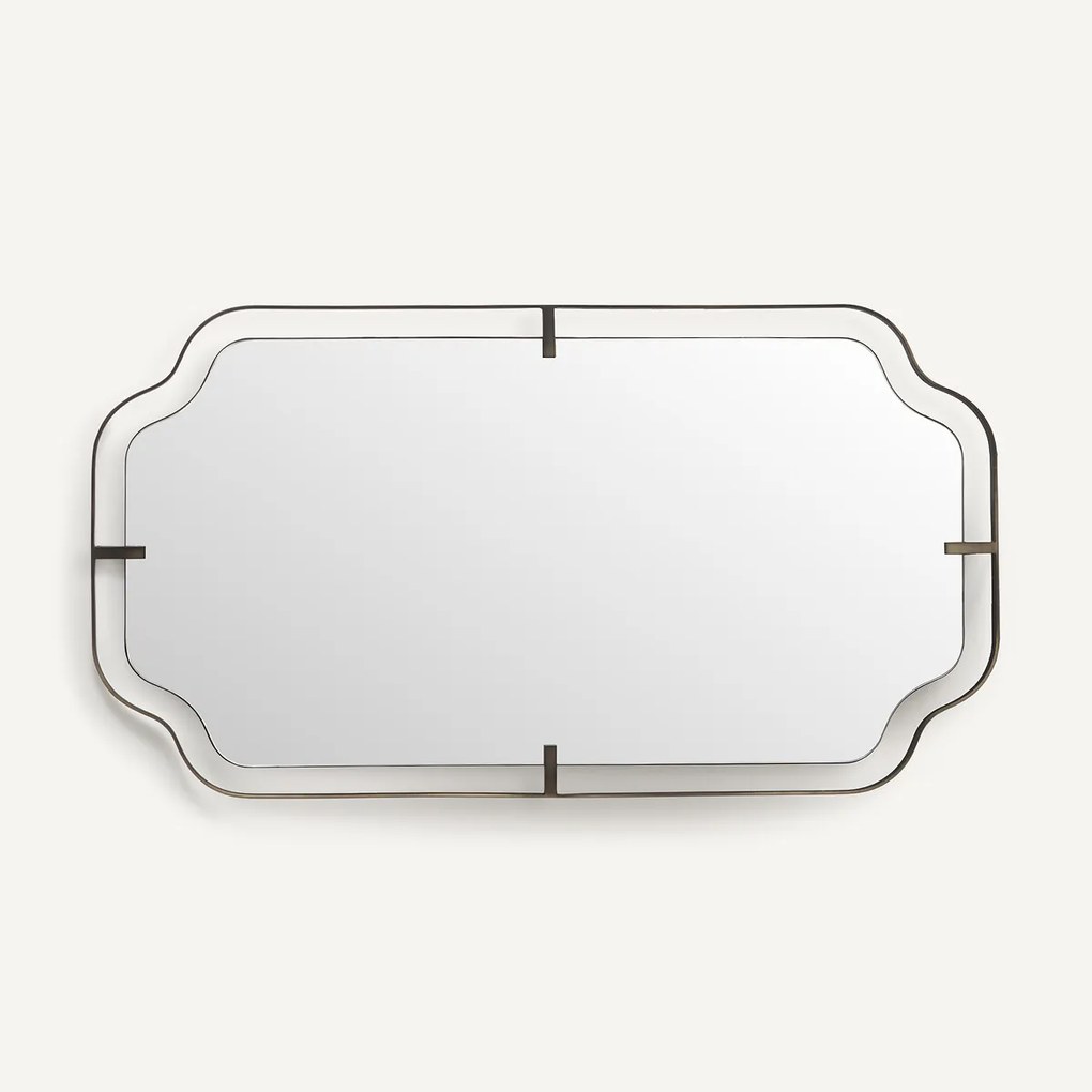 Spiegel van gietijzer in jaren 30-stijl, hoogte 110 cm, EYLEEN