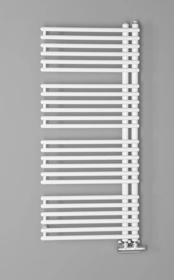 Aqualine Tubini handdoekradiator 50x113cm 529W wit