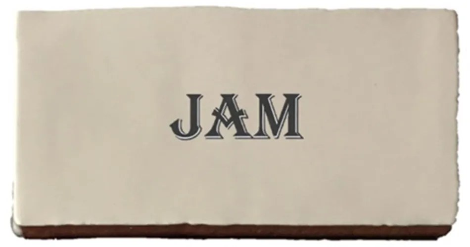 Terre d'Azur Cocina wandtegel met decor jam 15x7,5cm creme