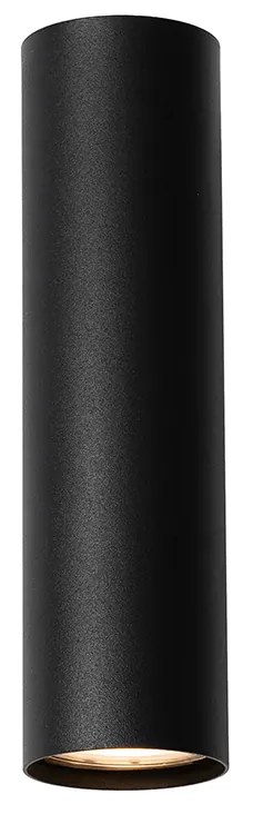 Moderne wandlamp zwart met hout 2-lichts - Jeana