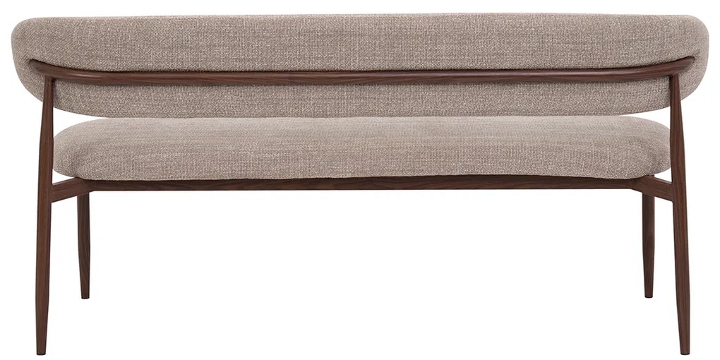 Eetkamerbank Walnoot Beige 180 Cm