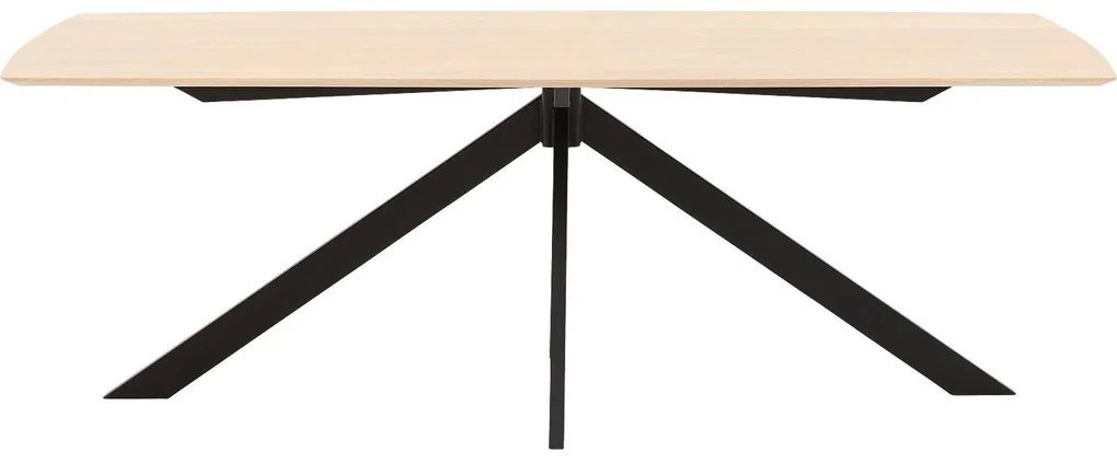 Goossens Excellent Eettafel Floyd, Semi rechthoekig 220 x 100 cm