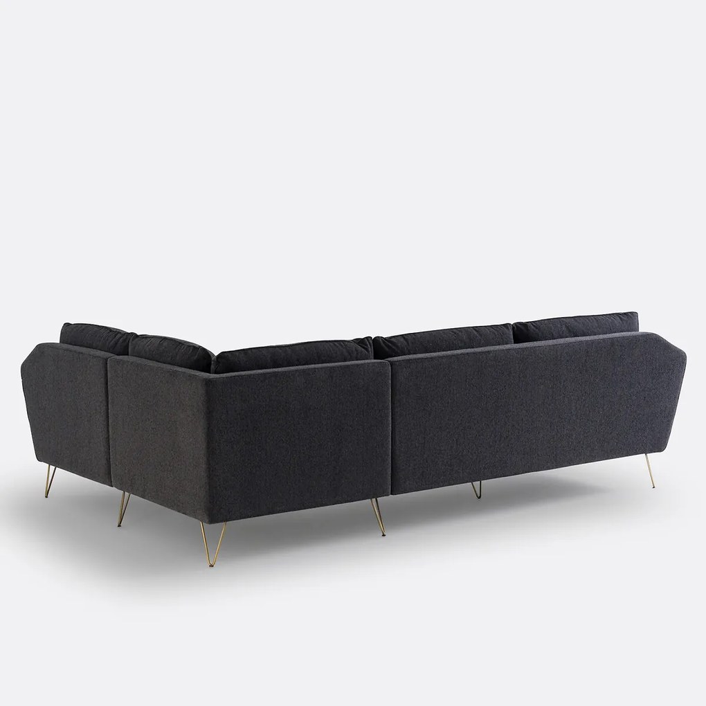 XL hoekbank in polyester, Topim