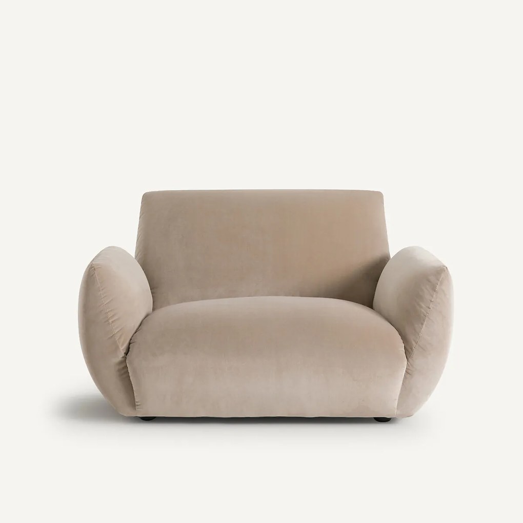 Fauteuil in fluweel, Spogano