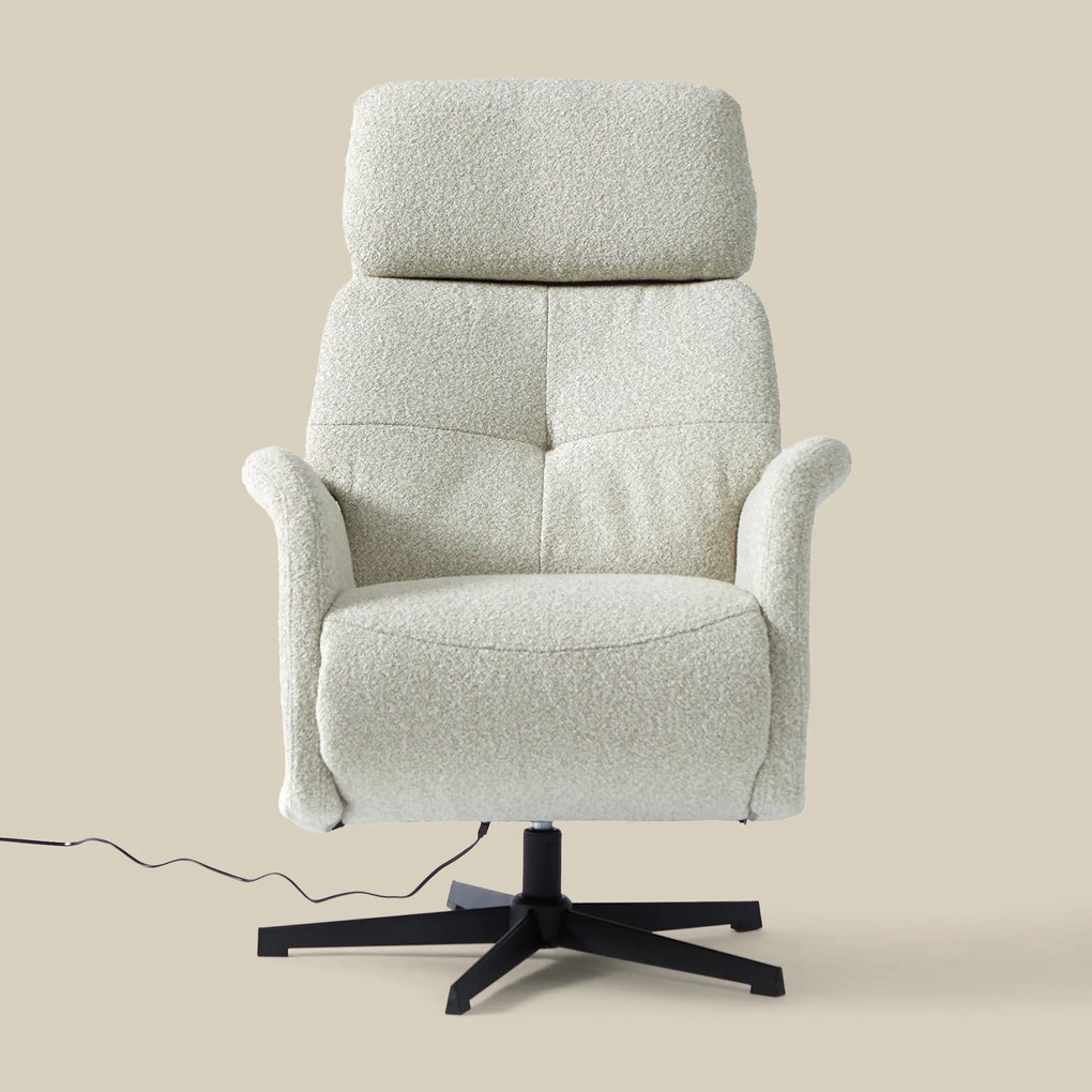 Beige Relaxfauteuil Elektrisch