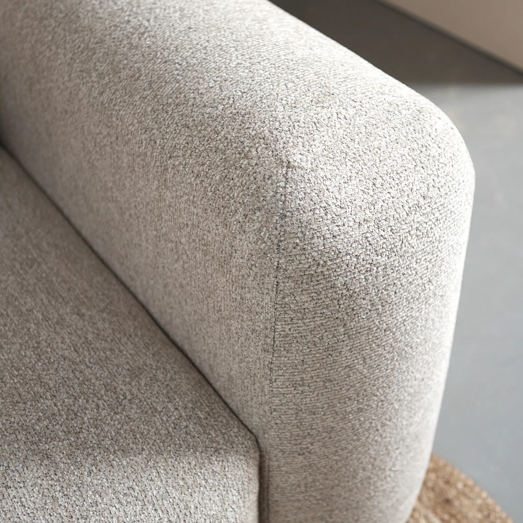 PEPP Interiors Soul Beige Hoekbank Met Chaise Longue Links