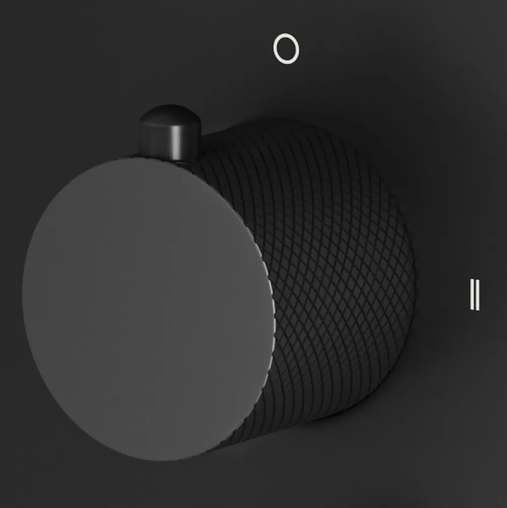 Saniclear Nero Curved omstelknop voor inbouw thermostaatkranen (SK20989 en SK79843)